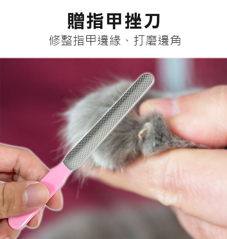 贈指甲挫刀修整指甲邊緣、打磨邊角