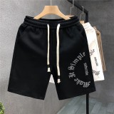 休閒短褲 夏季情侶運動短褲男女新款純棉寬鬆大尺碼五分褲休閒百搭褲子五分褲 沙灘褲 優質