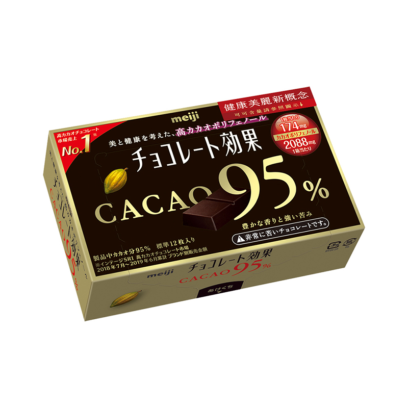 明治95CACA可可效果黑巧克力(盒裝)
