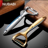 NUBABI不锈钢削皮刀土豆去皮神器苹果瓜刨厨房水果家用刮皮刀
