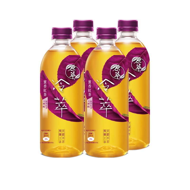 原萃冷萃蜜香紅茶(無糖) 450ml