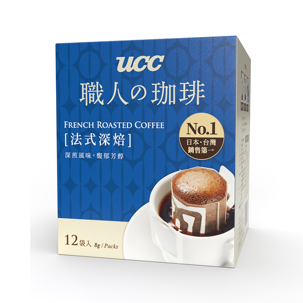 UCC職人法式深焙濾掛式咖啡 8g x12