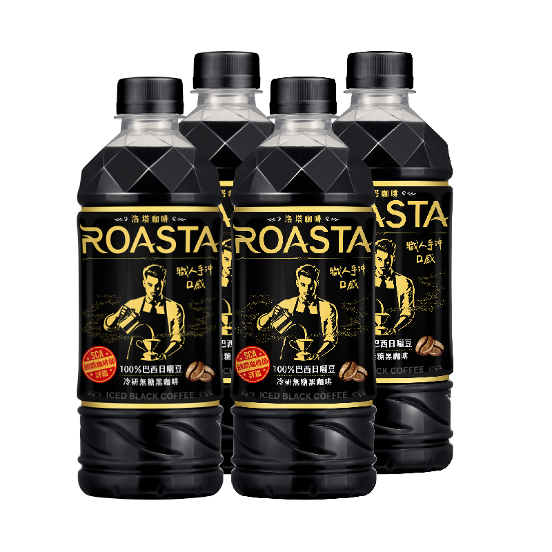 ROASTA冷研無糖黑咖啡PET455ml