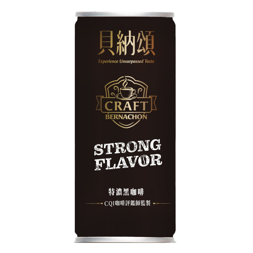 貝納頌義式特濃黑咖啡210ml*6