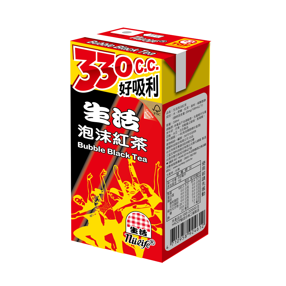 生活泡沬紅茶330ml