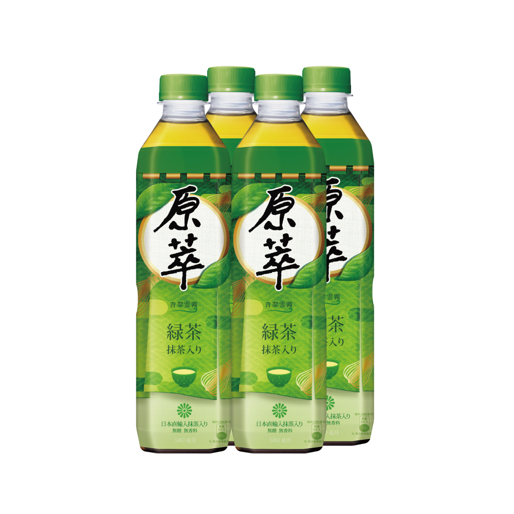 原萃日式綠茶(無糖) 580ml