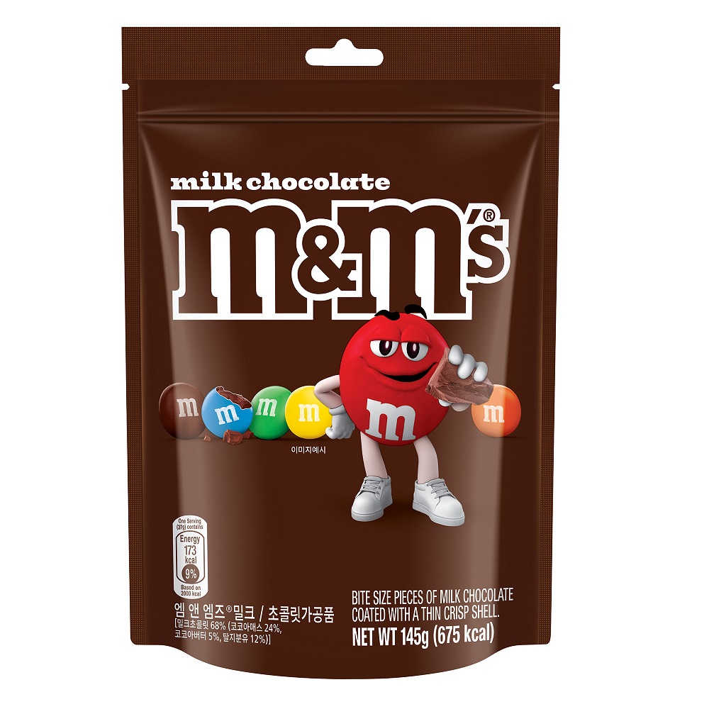 MMS牛奶糖衣巧克力145g立袋裝