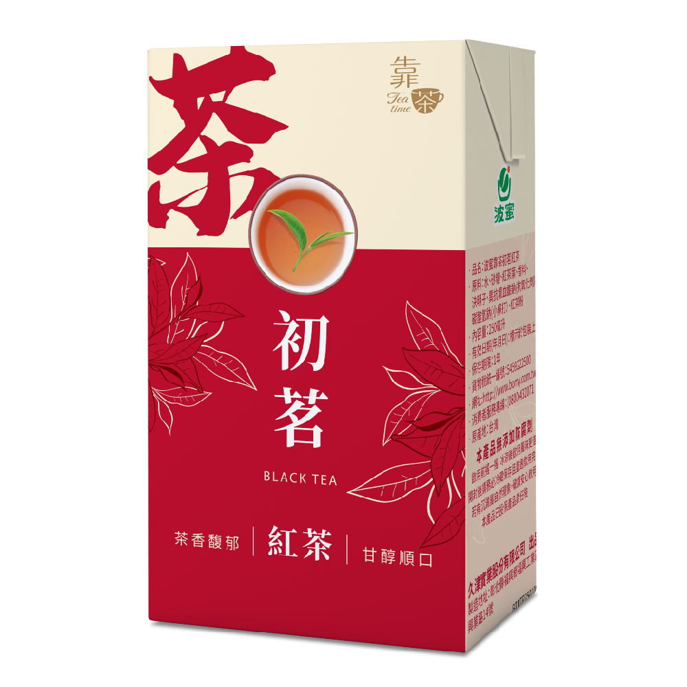 波蜜靠茶初茗紅茶 250ml