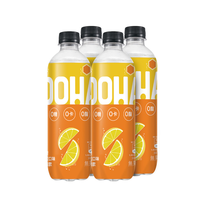 OOHA氣泡飲檸檬蜂蜜口味500ml
