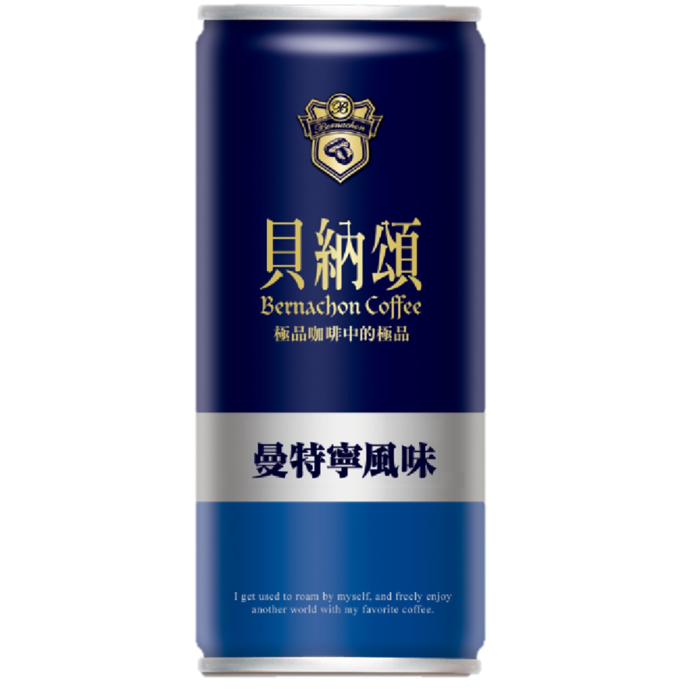 貝納頌經典曼特寧咖啡Can210ml