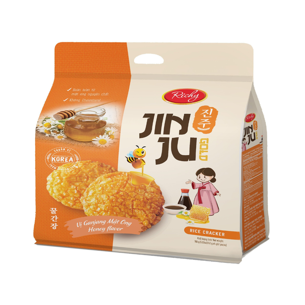 瑞奇蜂蜜韓式醬味米果 168g