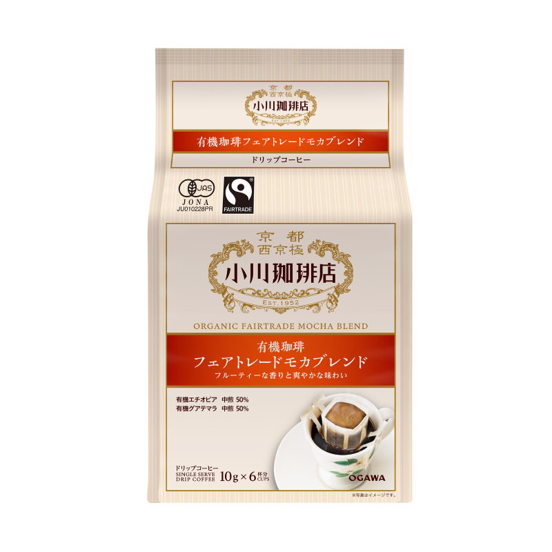 京都小川 中焙摩卡有機濾掛咖啡 6P