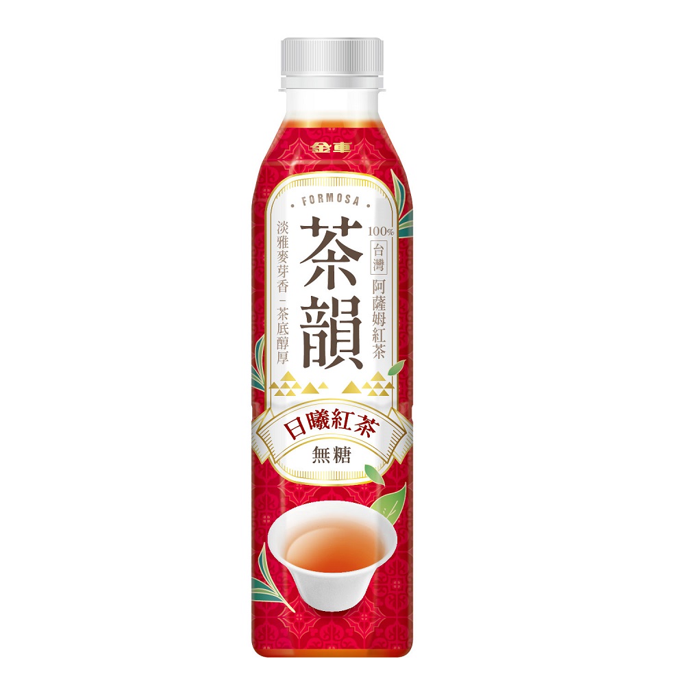 金車茶韻日曦紅茶(無糖) 580ml