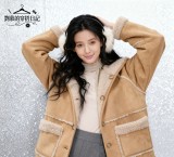 AONW秋冬新款美式复古麂皮绒棉服女连帽外套内里仿羊羔毛