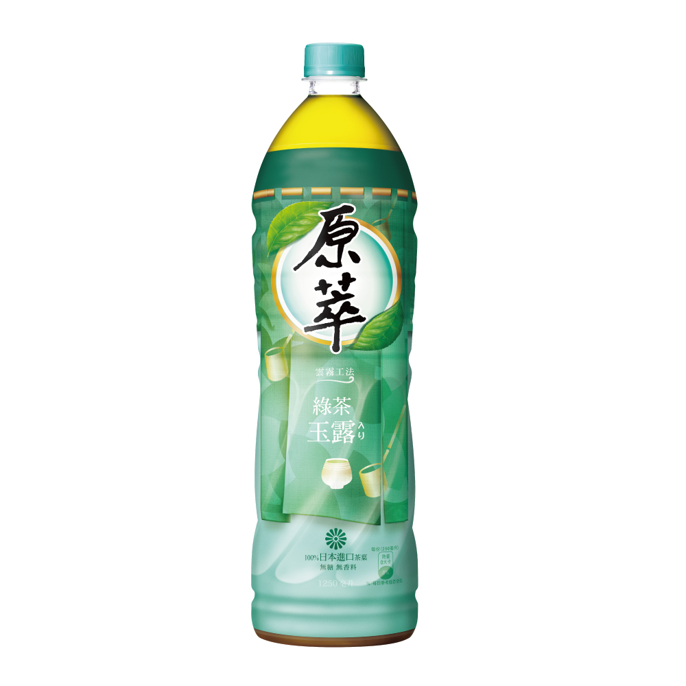 原萃綠茶玉露(無糖) 1250ml*12入