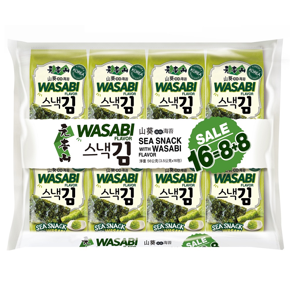 元本山朝鮮海苔山葵風味量販袋