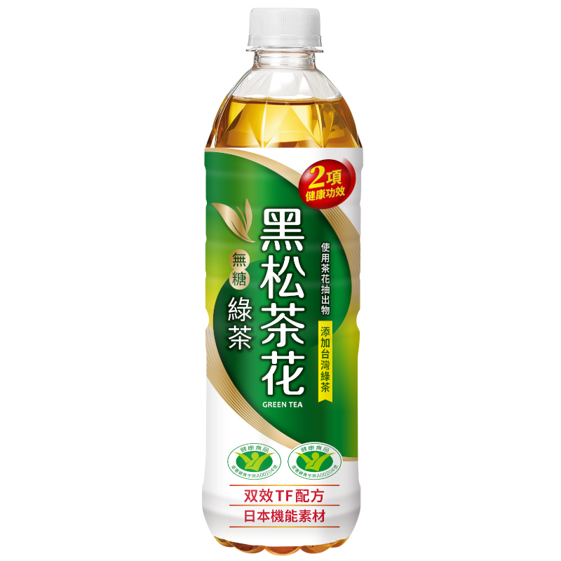 黑松茶花綠茶(無糖) 580ml*4入