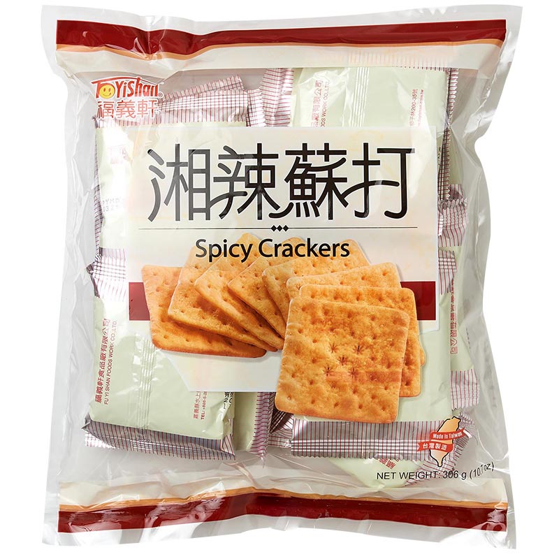 台旺-福義軒湘辣蘇打餅306g-專櫃