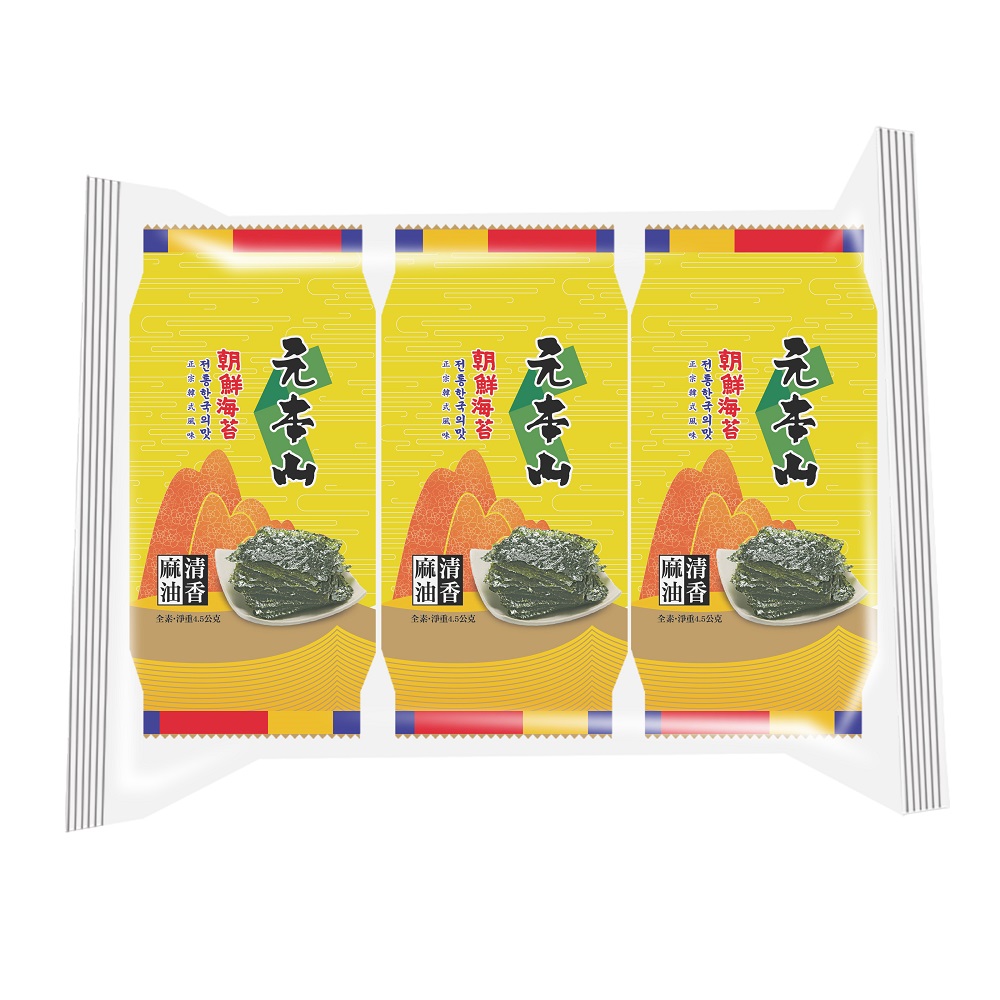 元本山朝鮮海苔3入裝