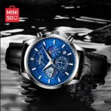 MINISO名創優品【時尚百搭】潮流男士手錶男款防水商務石英腕錶