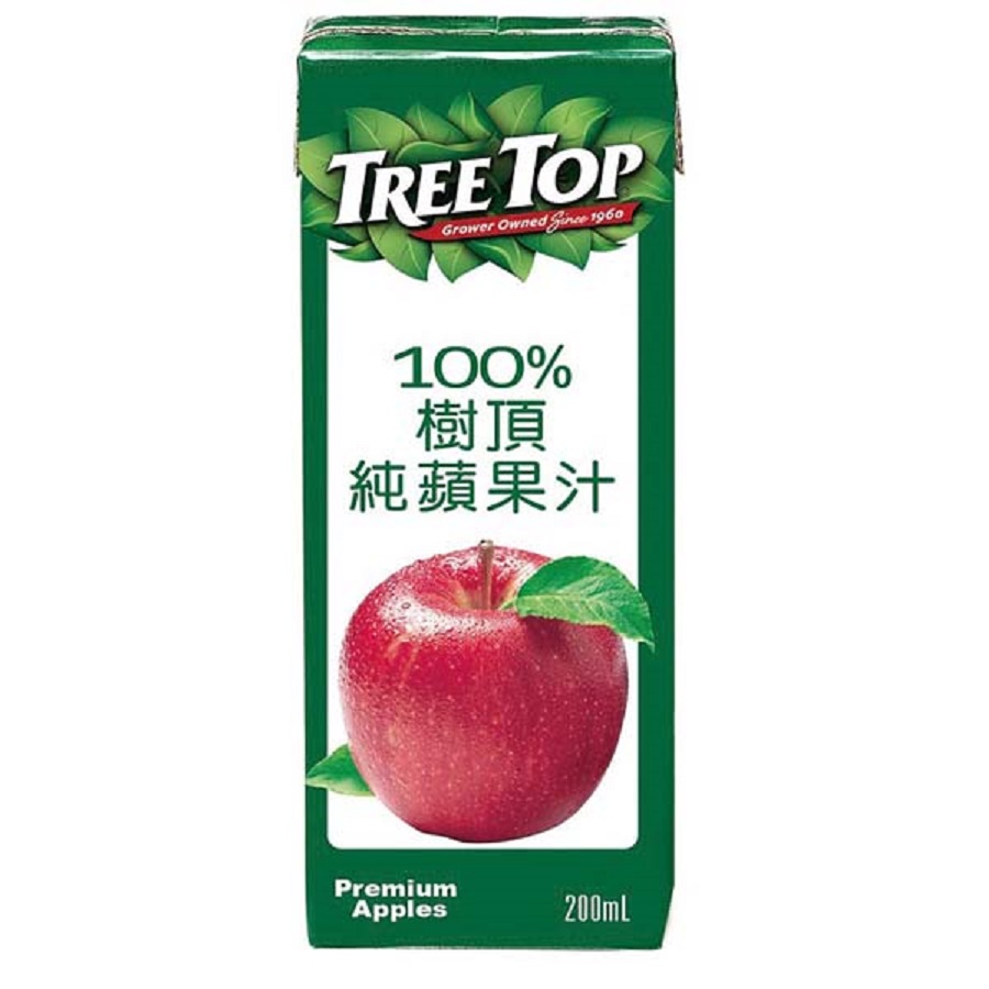 樹頂100純蘋果汁200ml