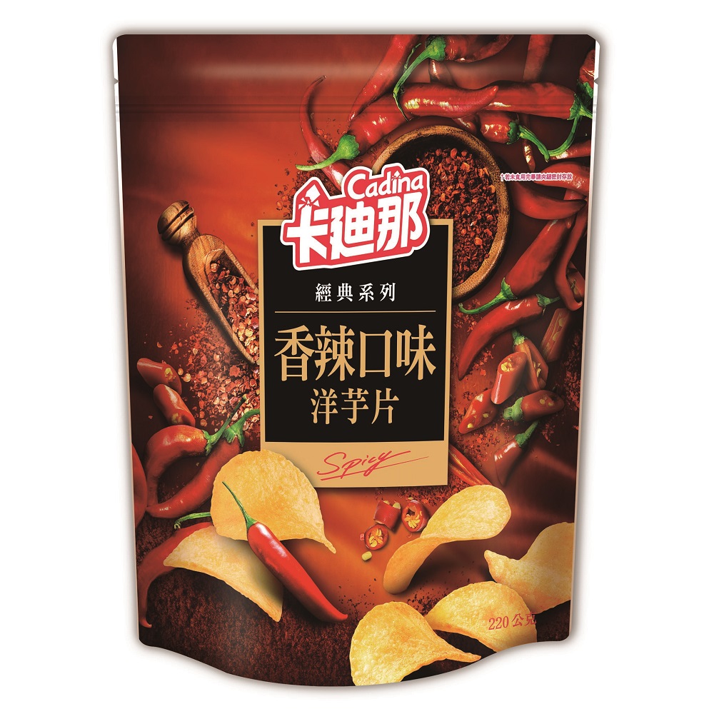卡迪那洋芋片香辣口味220G