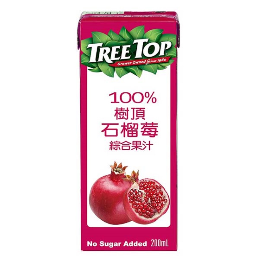 樹頂100石榴莓綜合果汁200ml