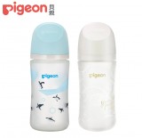 【Pigeon貝親 】第三代母乳實感矽膠護層玻璃奶瓶240ml(企鵝/閃耀/繁花) 【Pigeon貝親 】第三代母乳實感矽膠護層玻璃奶瓶240ml(企鵝/閃耀/繁花)