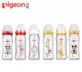 【Pigeon貝親】寬口母乳實感玻璃奶瓶240ml/經典迪士尼(6款)