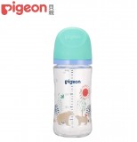 【Pigeon貝親 】第三代母乳實感彩繪款玻璃奶瓶240ml/北極熊
