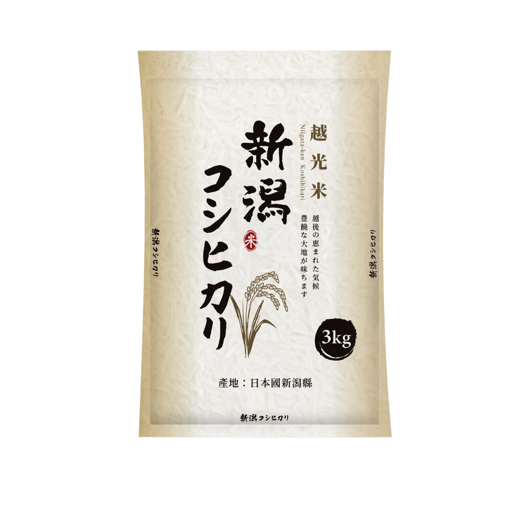 日本新潟越光米3kg