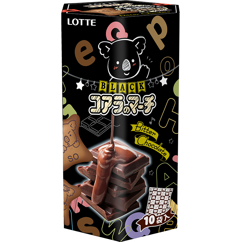樂天小熊餅家庭號-濃黑巧克力風味