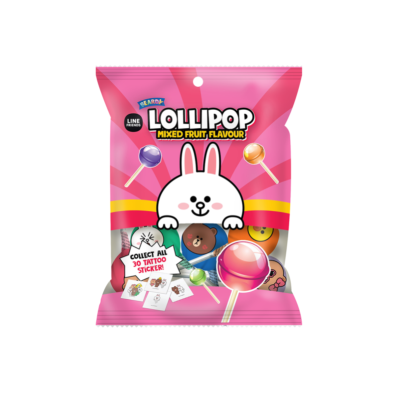 LINE FRIENDS 綜合水果風味棒棒糖