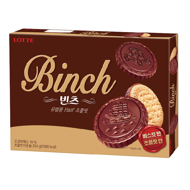 韓國樂天BINCH 巧克力餅乾