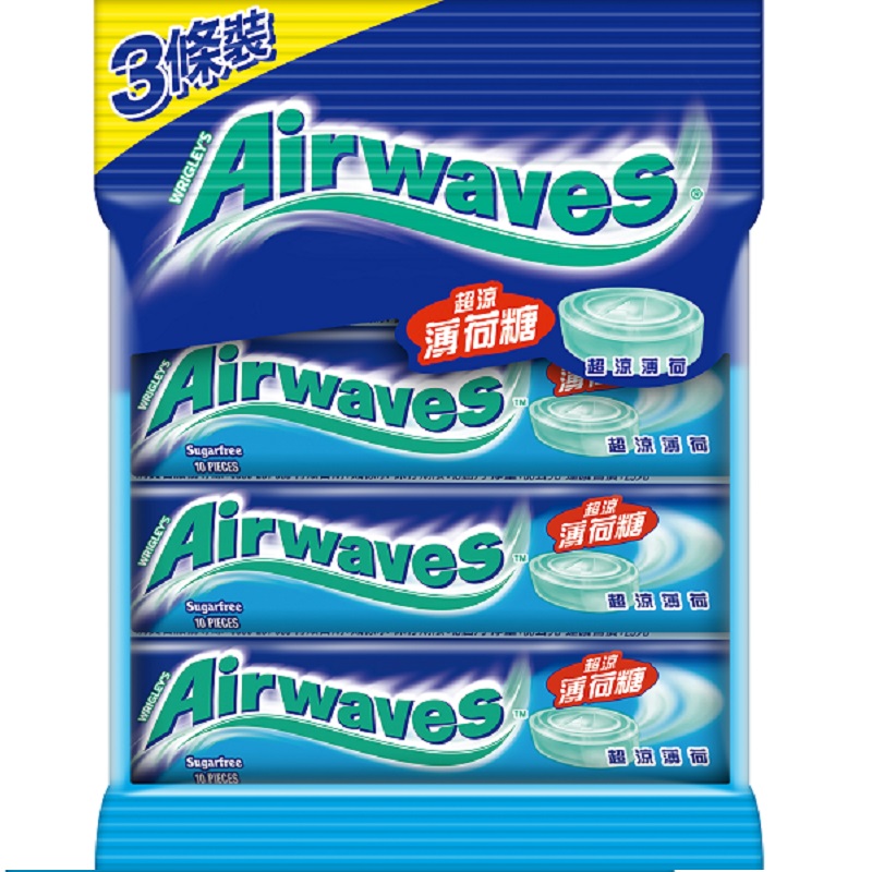 Airwaves薄荷糖-超涼薄荷3入裝