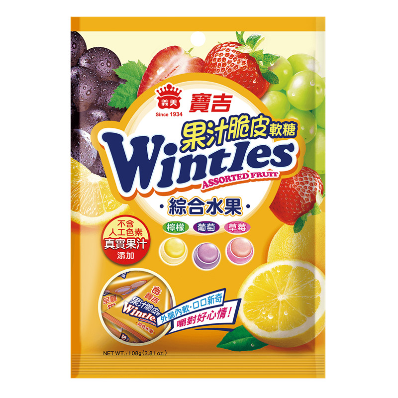 義美果汁脆皮軟糖(綜合水果)