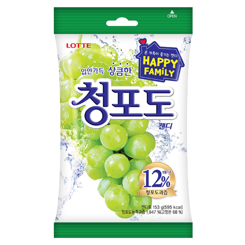 LOTTE 青葡萄糖 153g