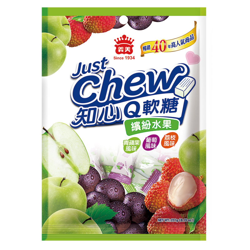 義美知心Q軟糖(繽紛水果)