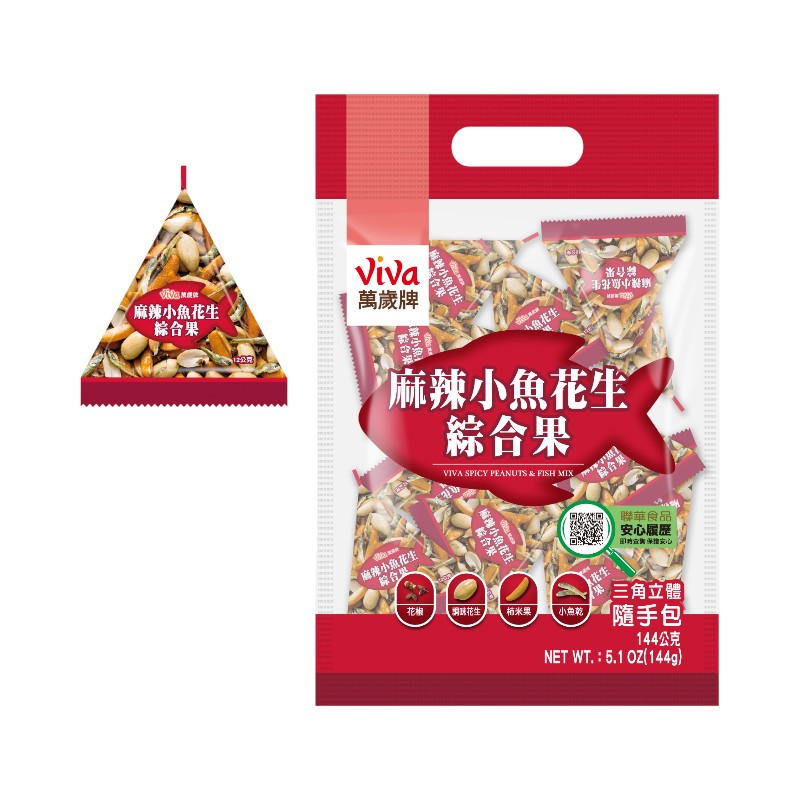 萬歲牌麻辣小魚花生綜合果