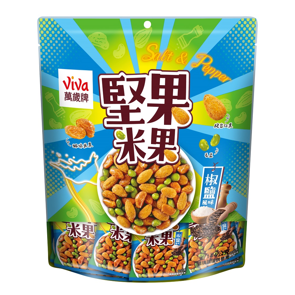 萬歲椒鹽風味堅果米果