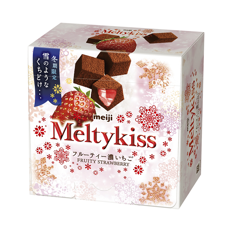 明治Meltykiss草莓夾餡可可粒