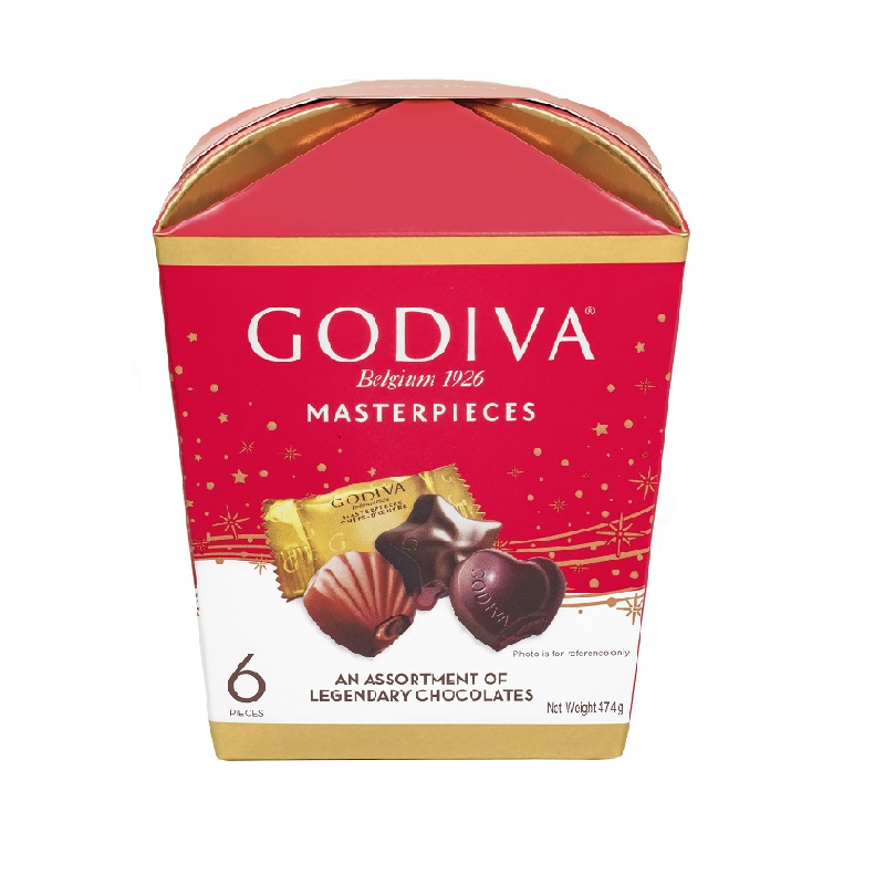 GODIVA 經典大師巧克力禮盒(含餡) 6入裝
