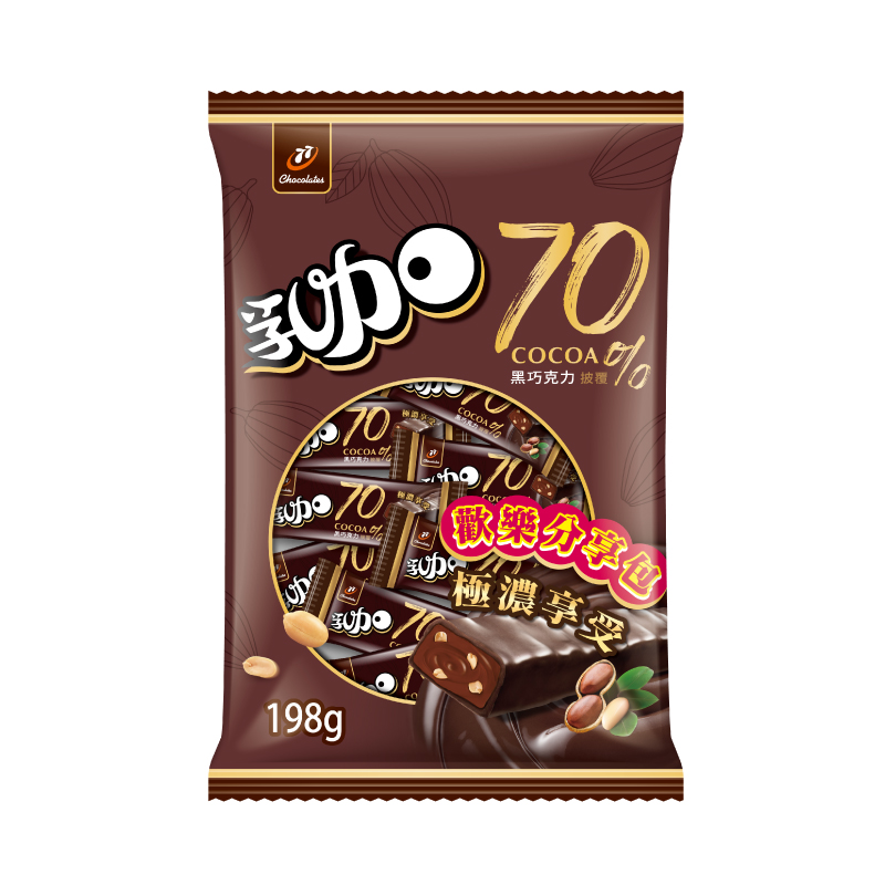 77 70極濃黑巧乳加198g