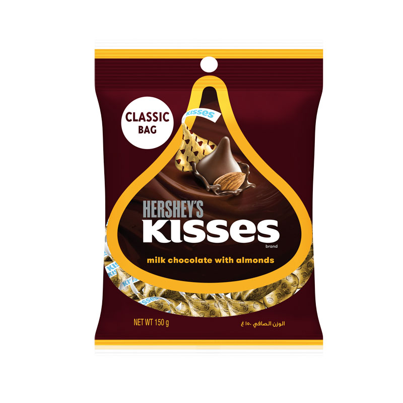 Kisses水滴杏仁夾餡牛奶巧克力(袋裝)
