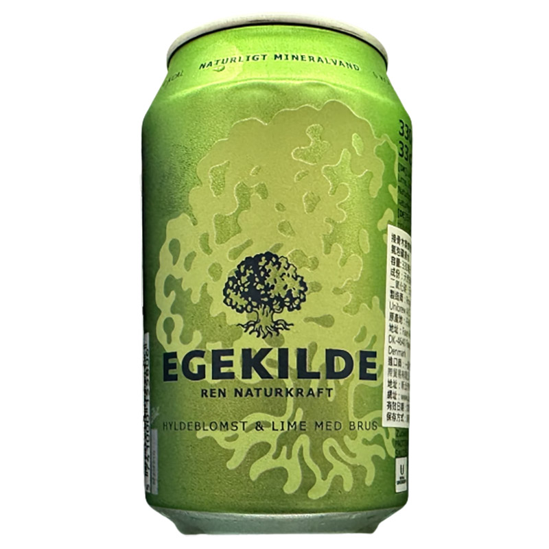 Egekilde接骨木萊姆香氛氣泡礦泉水330ml
