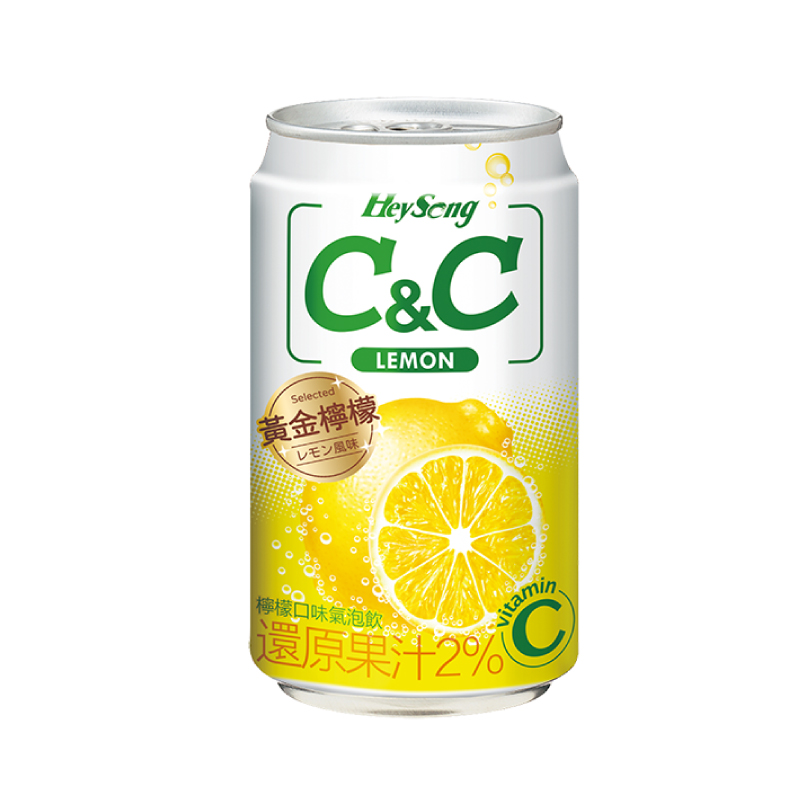 黑松CC檸檬氣泡飲can 330ml