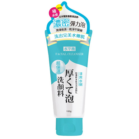 水平衡超濃密水感泡泡洗面乳-清爽水嫩