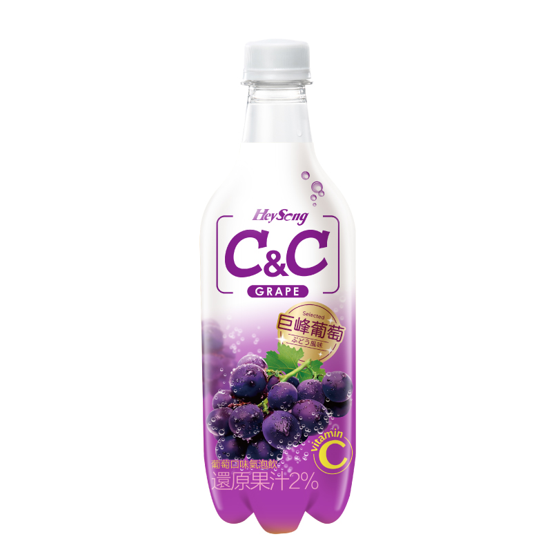 黑松CC氣泡飲葡萄500ml
