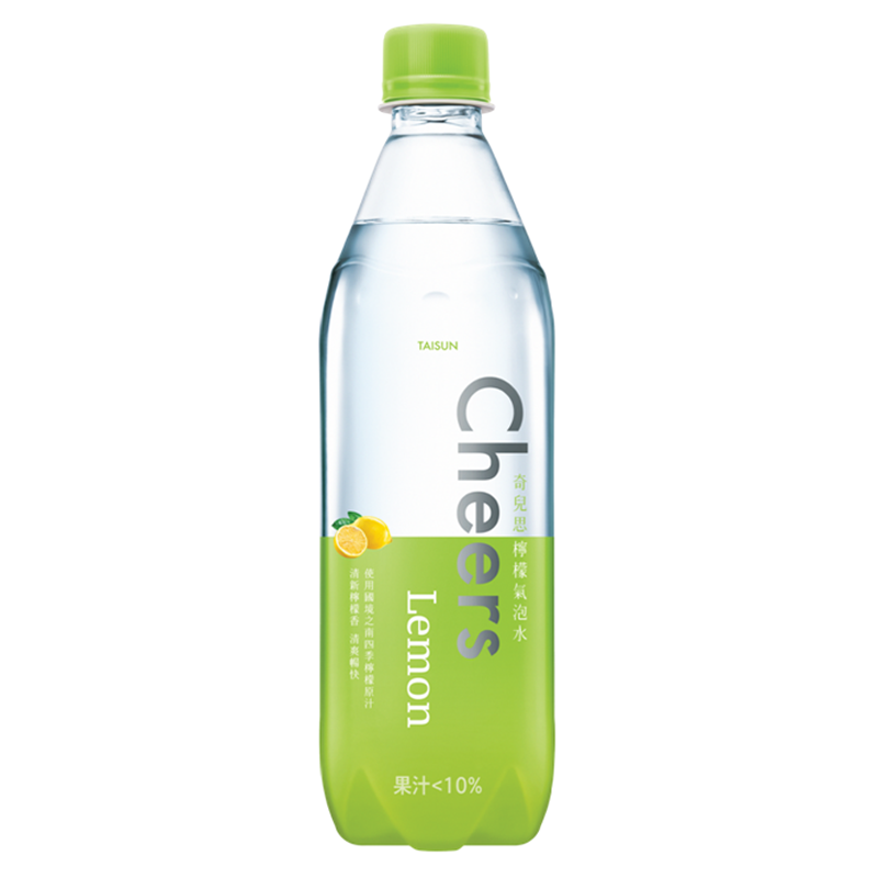 泰山奇而思Cheers檸檬氣泡水590ml