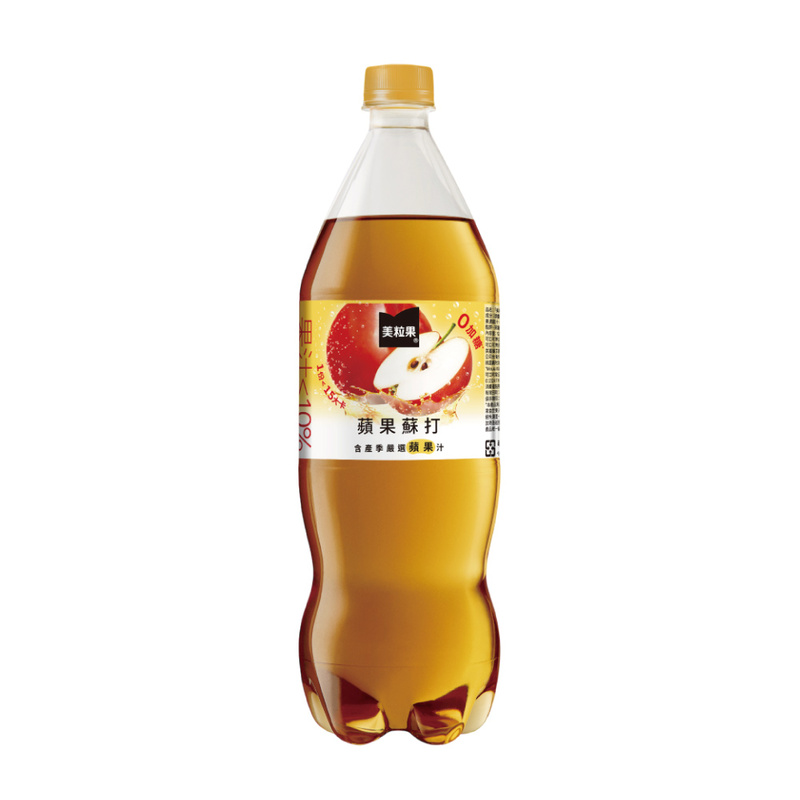 美粒果零加糖蘋果蘇打1250ml